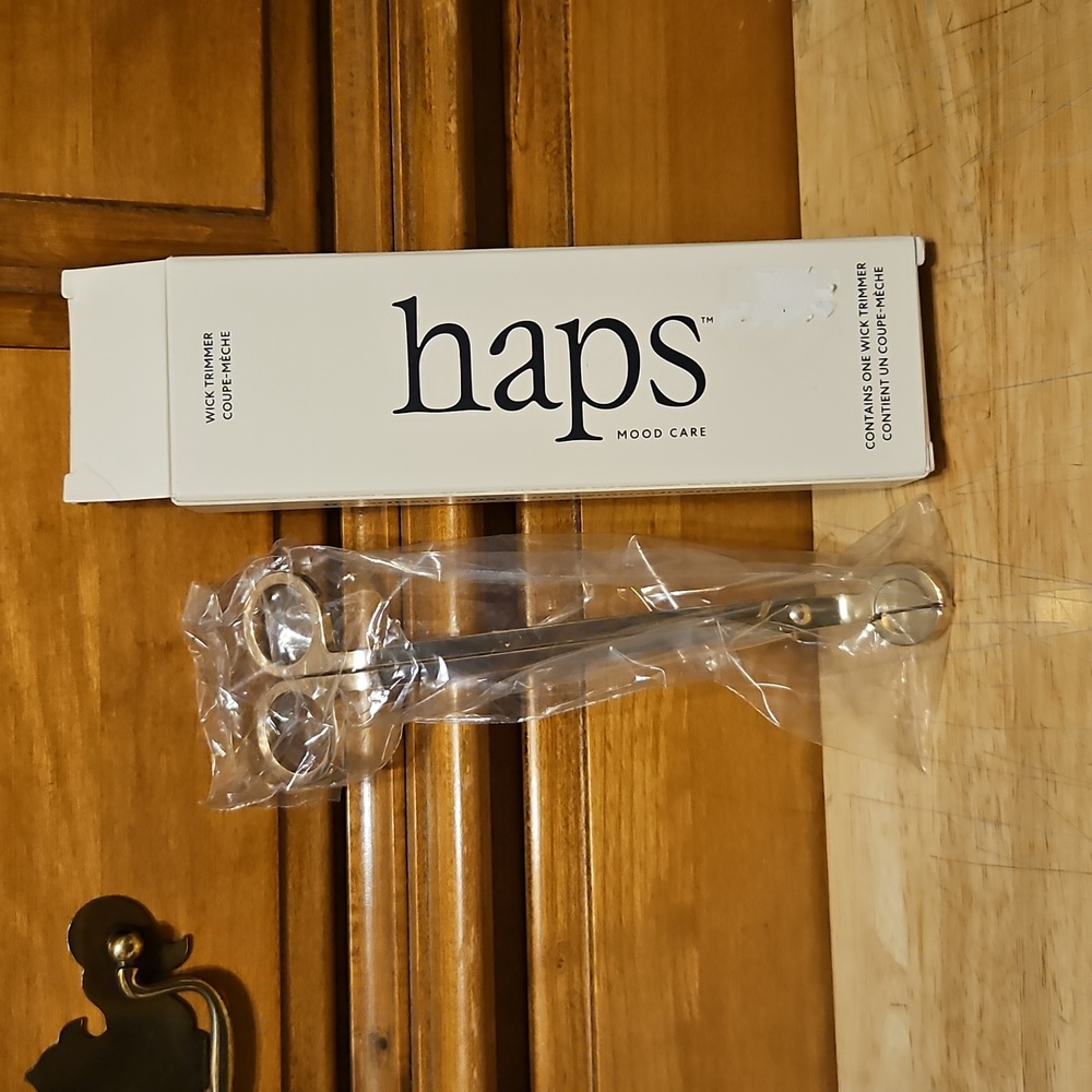 HAPS Mood Care Candle Wick Trimmer Full Sized NIB Fabfitfun NEW